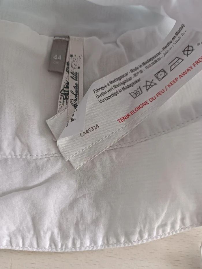 Chapeau blanc bébé - photo numéro 2