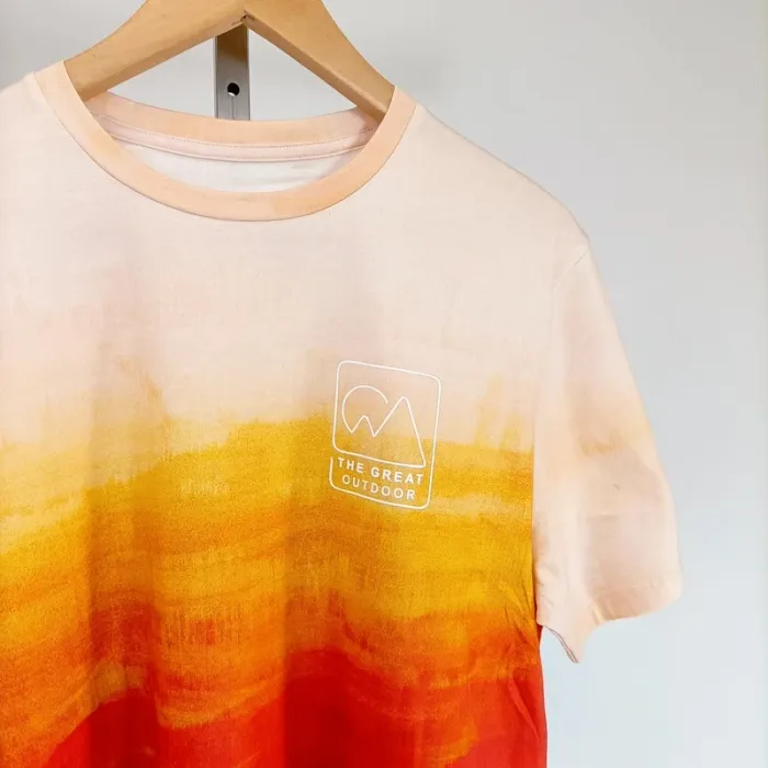 T-shirt tie and dye coucher de soleil The Great Outdoors - Taille M/L - Neuf A359 - photo numéro 3