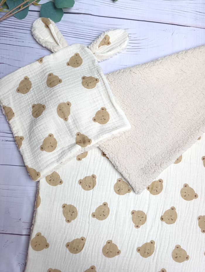 Couverture + doudou  bébé - photo numéro 2