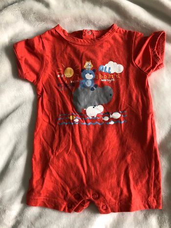 Combinaison body short 3 mois fille