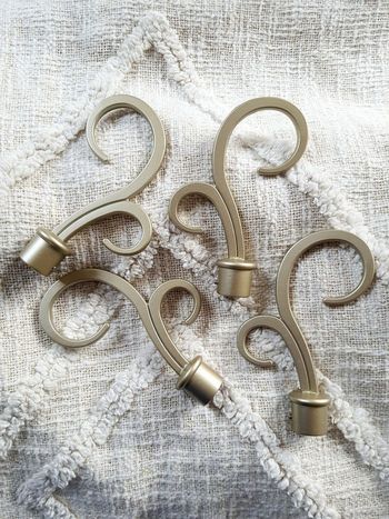 Lot de 4 embouts de tringles