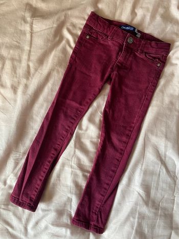Jean skinny bordeaux