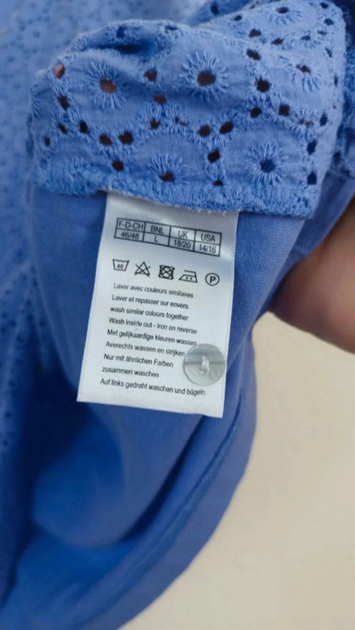 Blouse mauve - Damart - taille 46/48 - photo numéro 5