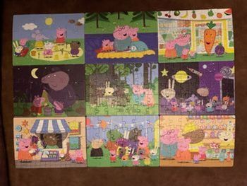 Lot 9 puzzles Peppa pig