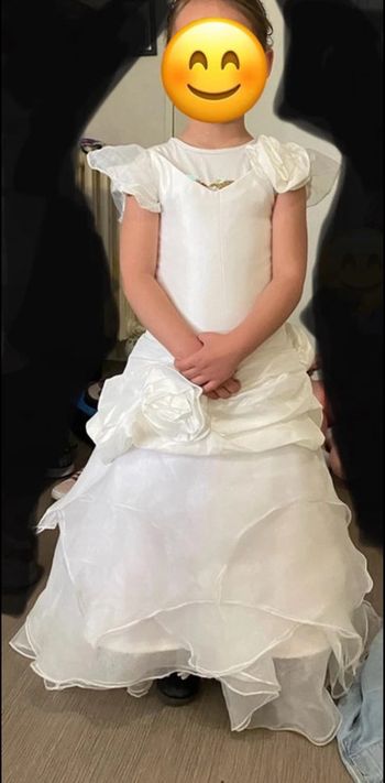 Robe cortège mariage écru Pronuptia 4/6 ans