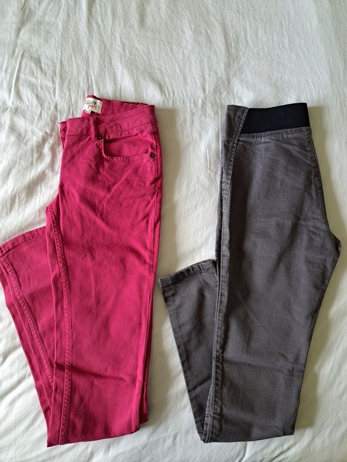 Lot 2 pantalons skinny - photo numéro 2