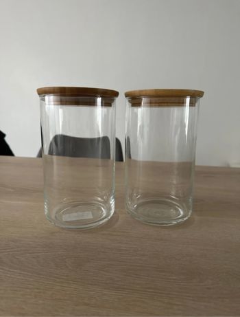 2 bocaux verre IKEA