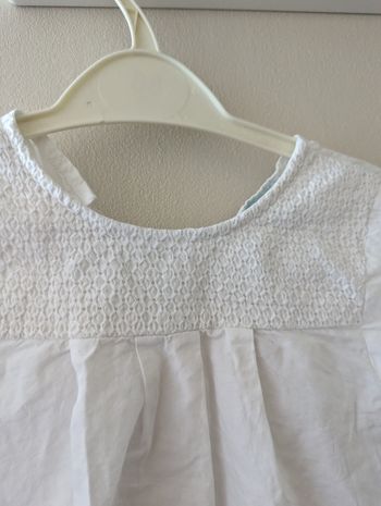 Blouse blanche obaibi 23 mois