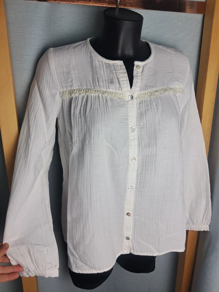 Balzac blouse été blanche T.36/38 en tbe