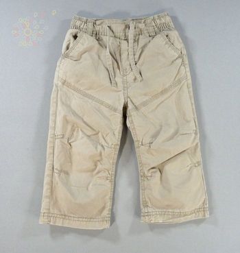 Pantalon toile beige Obaïbi 18 mois 81 cm garçon