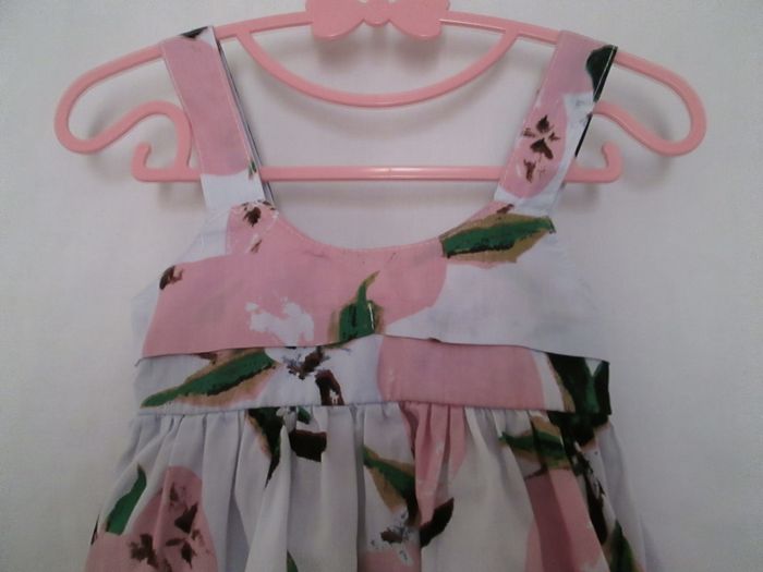 Robe bretelles motifs roses - photo numéro 2