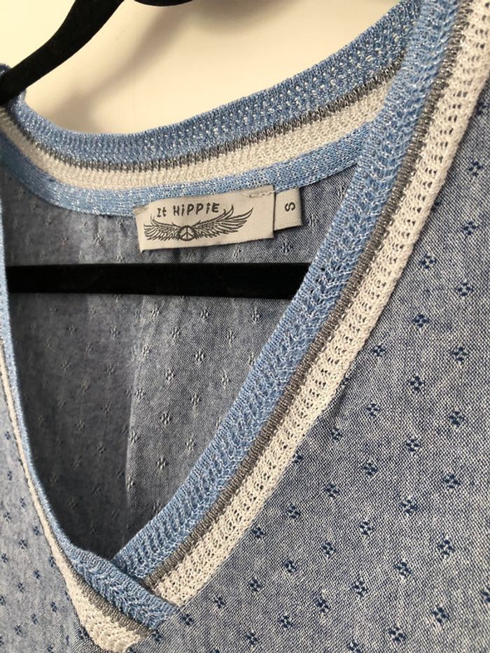 Haut sans manches bleu It Hippie taille S - photo numéro 3