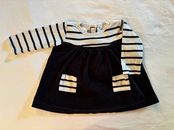 Robe Petit Bateau 6 mois Velour et coton