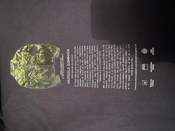 T-shirt stone island mussola gommata taille xl - photo numéro 5