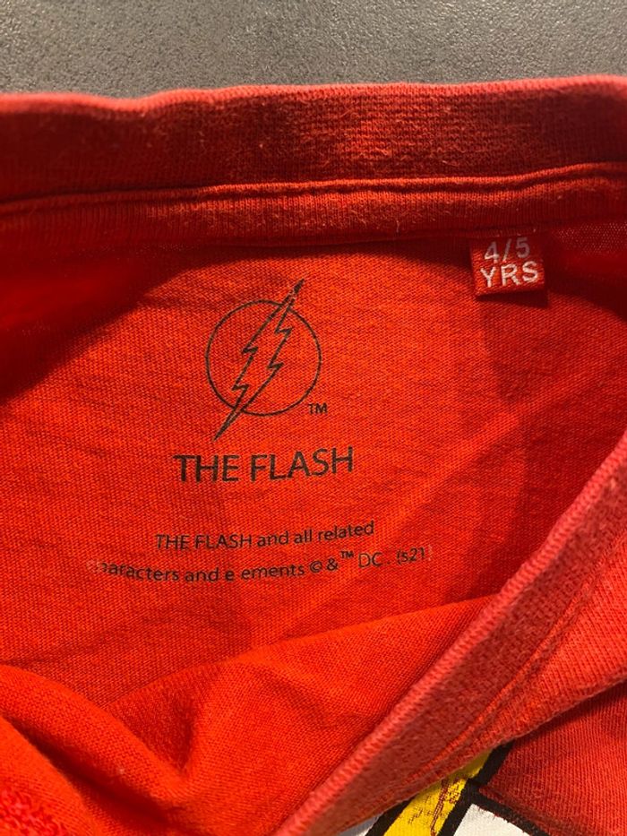 T-shirt Flash taille 4/5 ans Mandarin - photo numéro 2