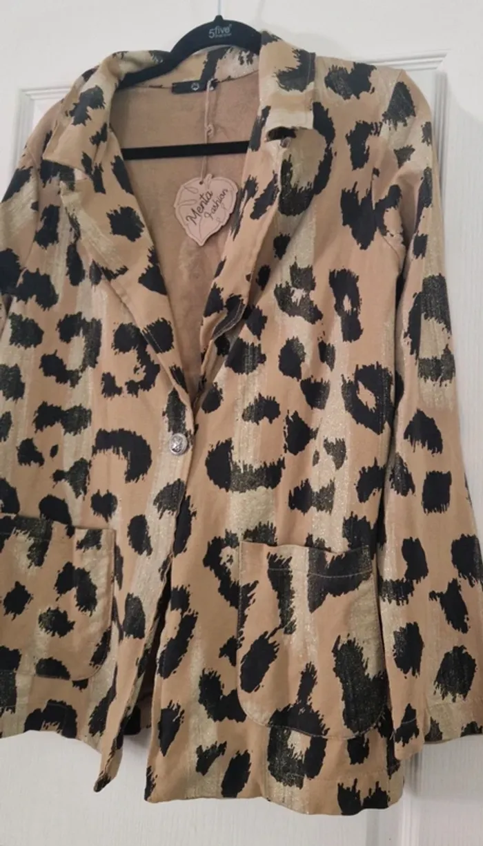 Blazer léopard Menta Fashion Neuf avec étiquette - photo numéro 12