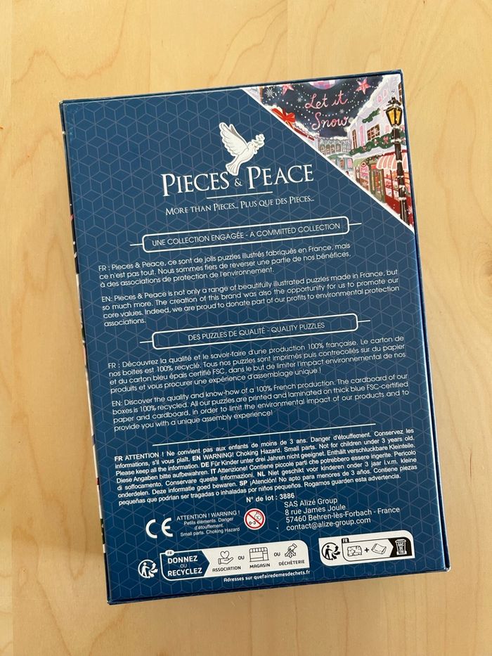 Puzzle 500 pièces Let it snow - Pieces&Peace - photo numéro 2