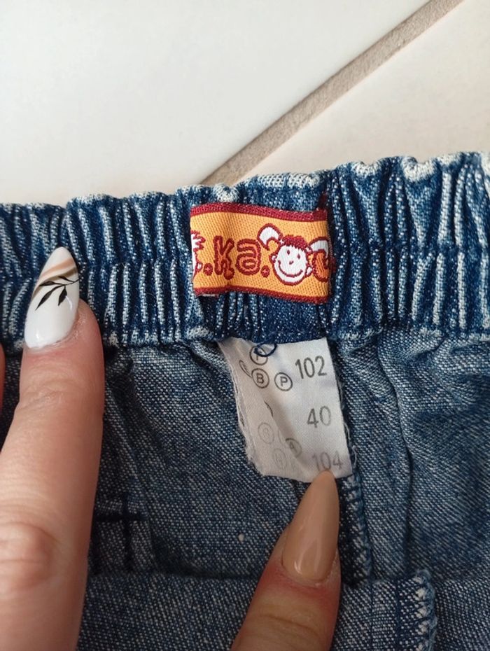 Jupe short en jean La Redoute taille 4 ans - photo numéro 3