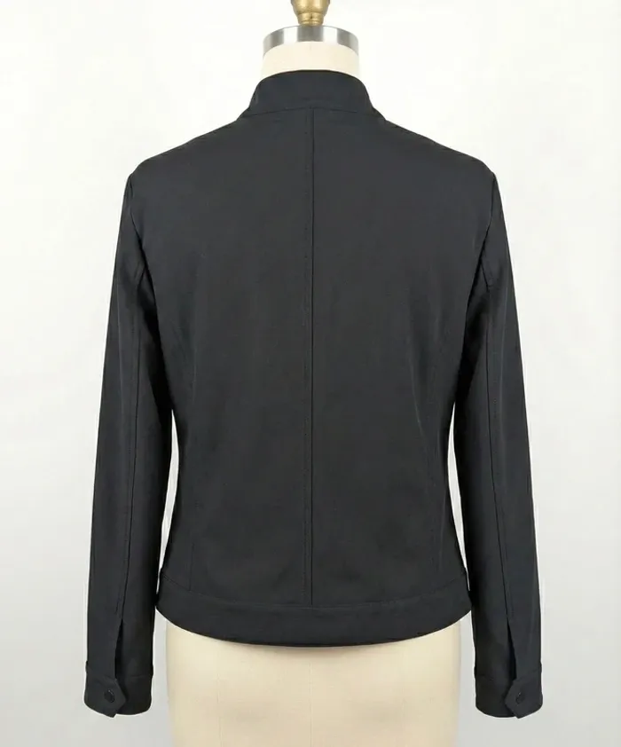 Veste Légère Noire Style Motard Clockhouse (C&A) - Taille 44 (L/XL) - photo numéro 2