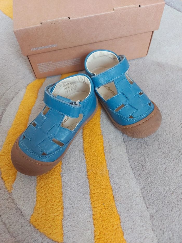 Sandales Naturino wad bleu 21 - photo numéro 2