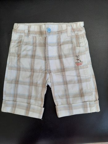 Short blanc rayé taille.18 mois marque sergent major