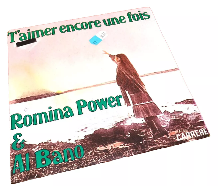 Vinyle 45 tours Romina Power & Al Bano T' aimer encore une fois (1976) Disque Carrere 49188