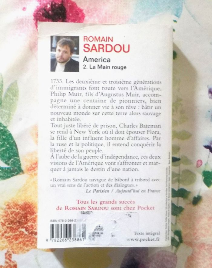 AMERICA T2 LA MAIN ROUGE de Romain SARDOU Ed. Pocket - photo numéro 3
