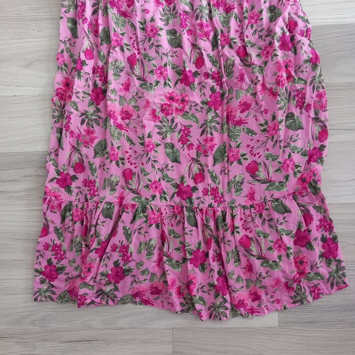 Robe été longue imprimée à bretelles taille M - photo numéro 4