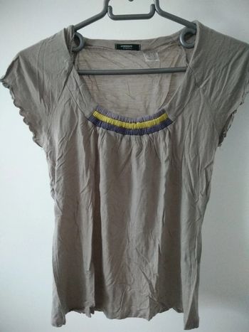 T shirt 34/36 gris taupe