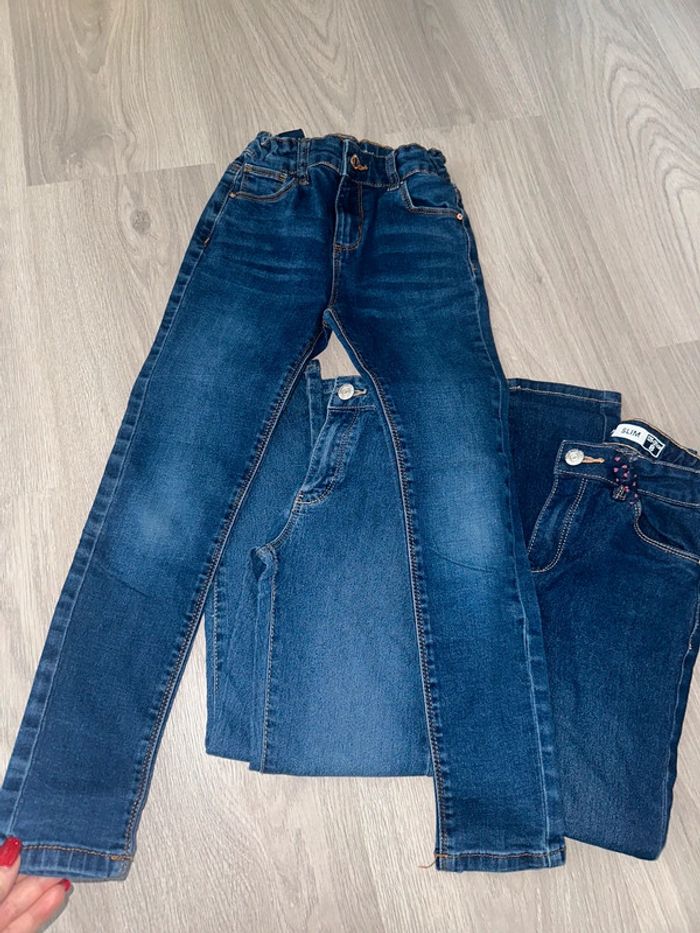 Lot de 3 jeans fille taille 8 ans - photo numéro 2