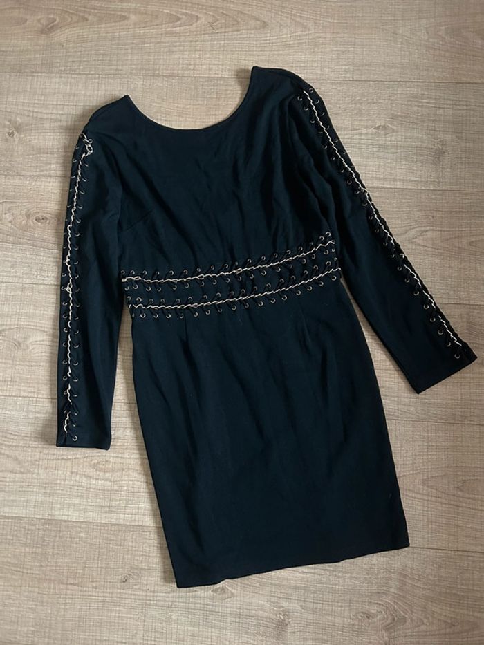 Robe noire et dorée NaaNaa taille US 10 jamais portée - photo numéro 11