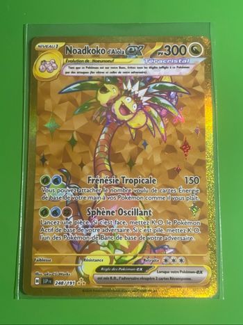 Noadkoko d'alola Ex Gold 248/191 - Étincelle Déferlante FR