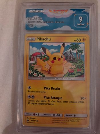 Carte Gradée Pikachu Invasion Carmin 