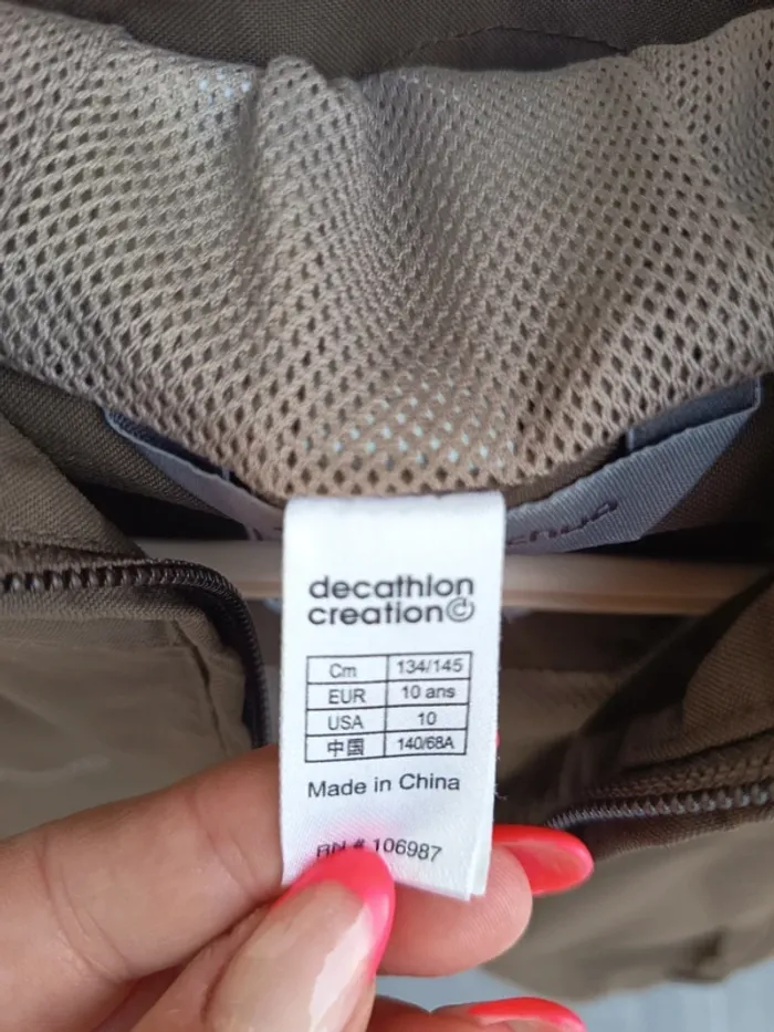 Veste imperméable 10 ans - photo numéro 4