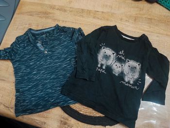 Lot 2 teeshirt 24 mois