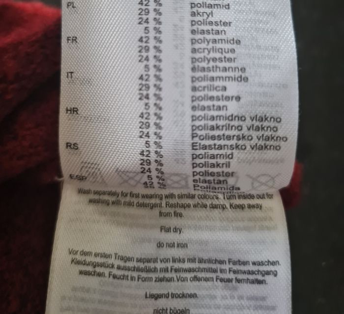 Robe pull chaude col roulé bordeaux – Taille M / 38 – Takko Fashion - photo numéro 5