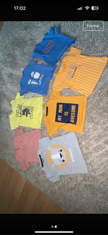 Lot de thee shirt