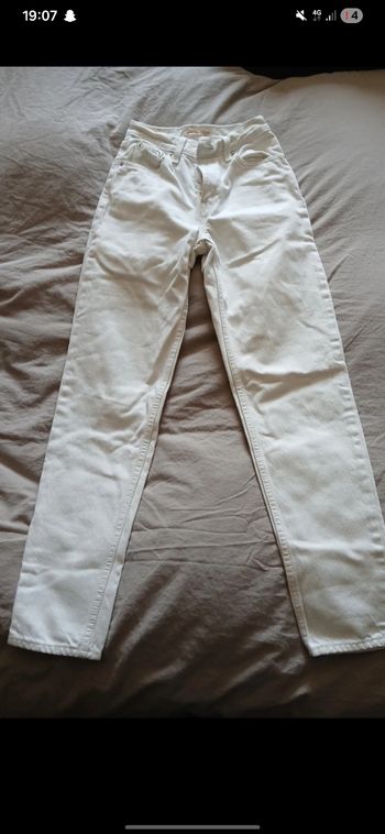 Jean mom levi's blanc