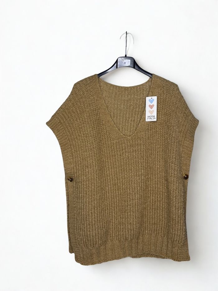 Pull sans manche grande taille