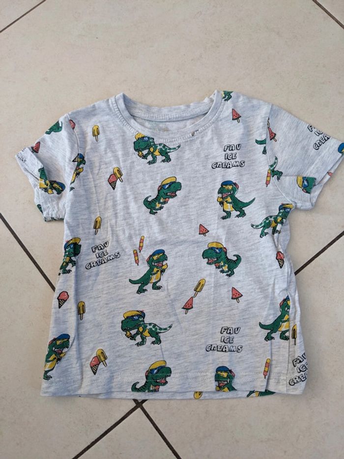 T-shirt garçon 18-24 mois dinosaure