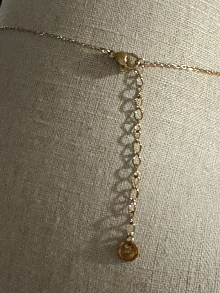 Collier 2 rangs réglable lune étoile acier inoxydable or neuf - photo numéro 4