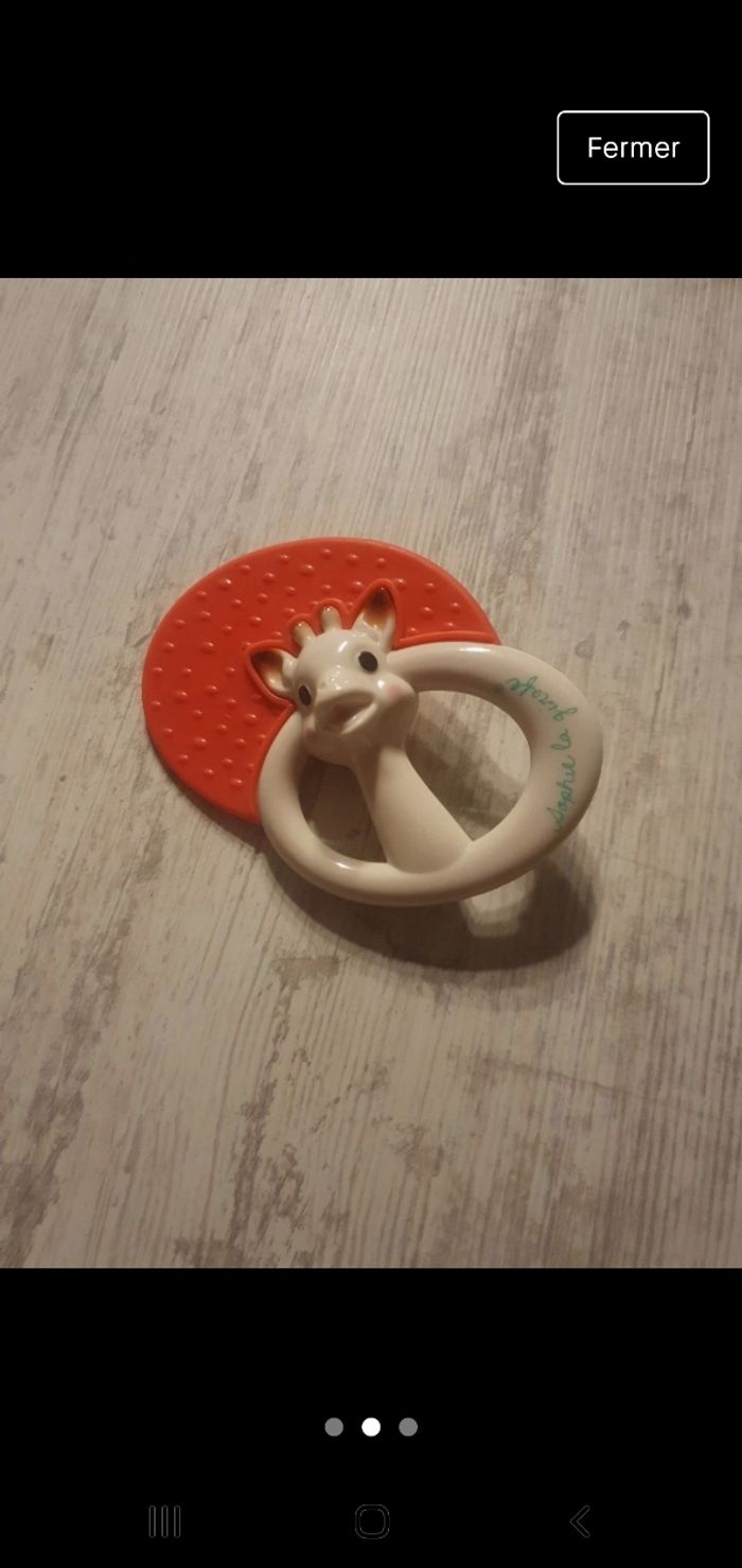 Hochet a dent sophie la girafe - photo numéro 2