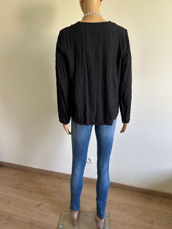 Blouse noire à manches longues Karl Marc John taille S TBE - photo numéro 6