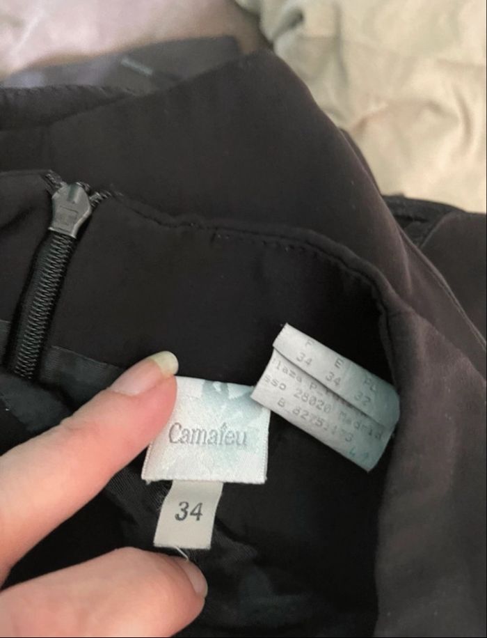 Camaïeu - Jupe mi-longue à volants - Taille 34 - Noir - photo numéro 4