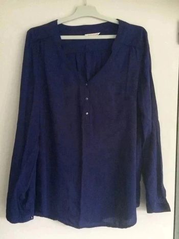 Blouse bleue Camaieu