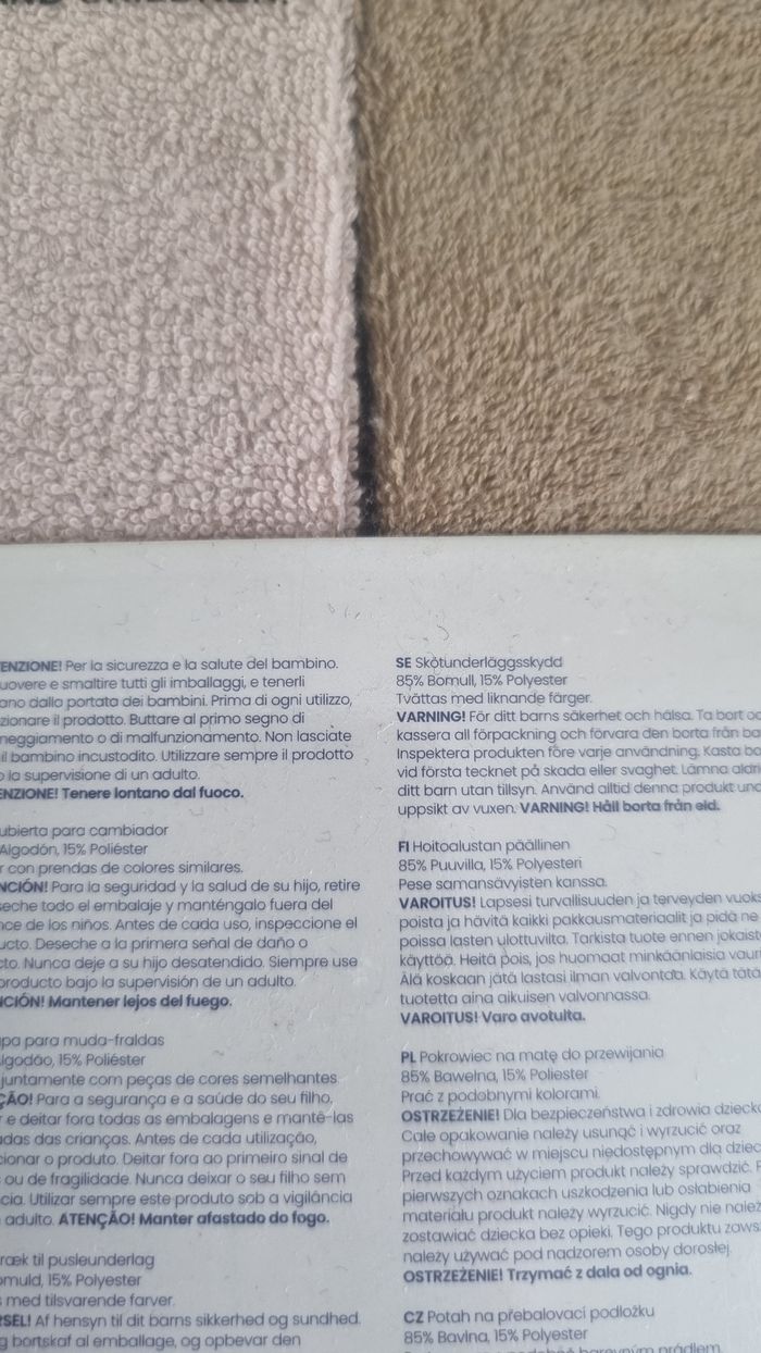 Lot de 2 housses de matelas a langer 50×70cm Jollein neuf - photo numéro 4