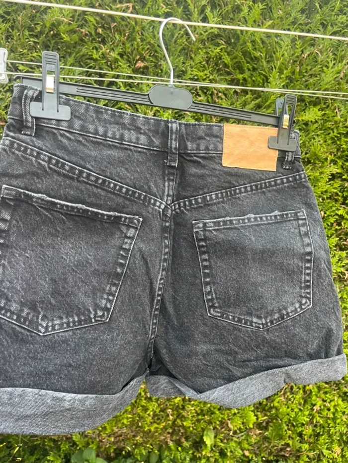 short en jeans noir zara - photo numéro 3