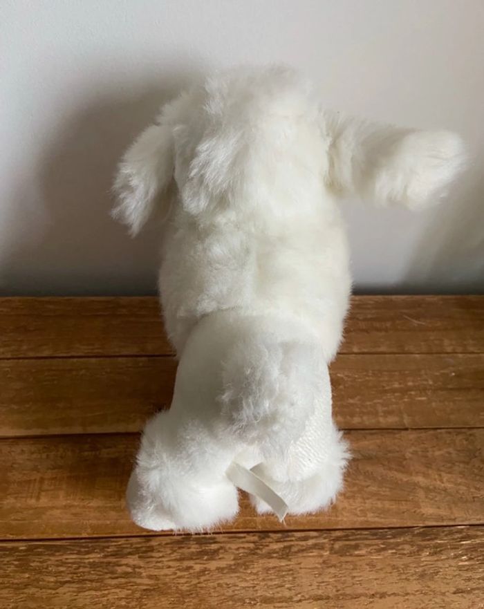 🤍 Peluche chien caniche 🐩 blanc - photo numéro 4
