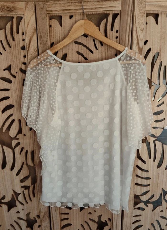 Blouse col V imprimée pois Armand Thiery - photo numéro 6