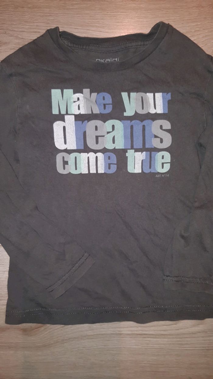 Sweat manches longues garçon  okaidi 3 ans